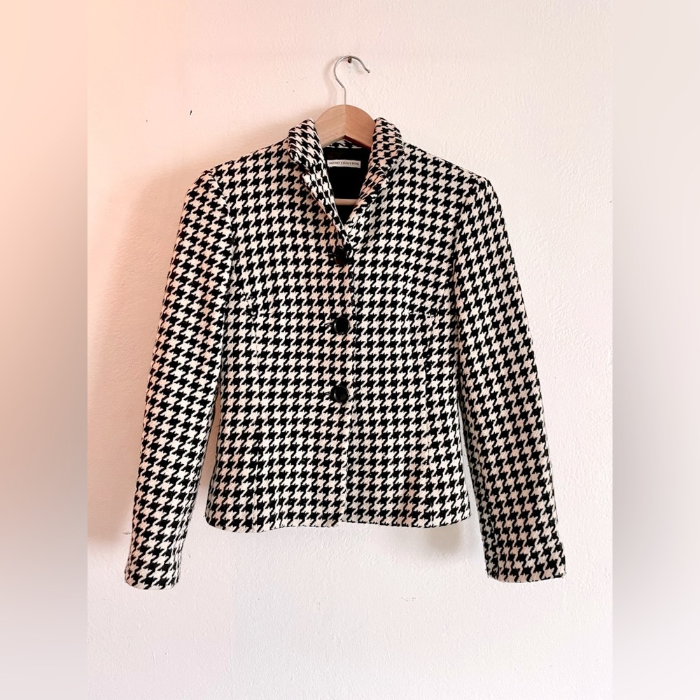 🍁50% Off Rdy 4 Fall Sale Houndstooth Italian Wool Jacket